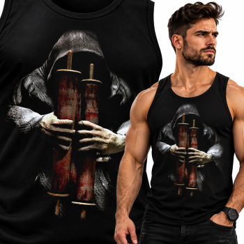TANK TOP  SKULL CZARNA